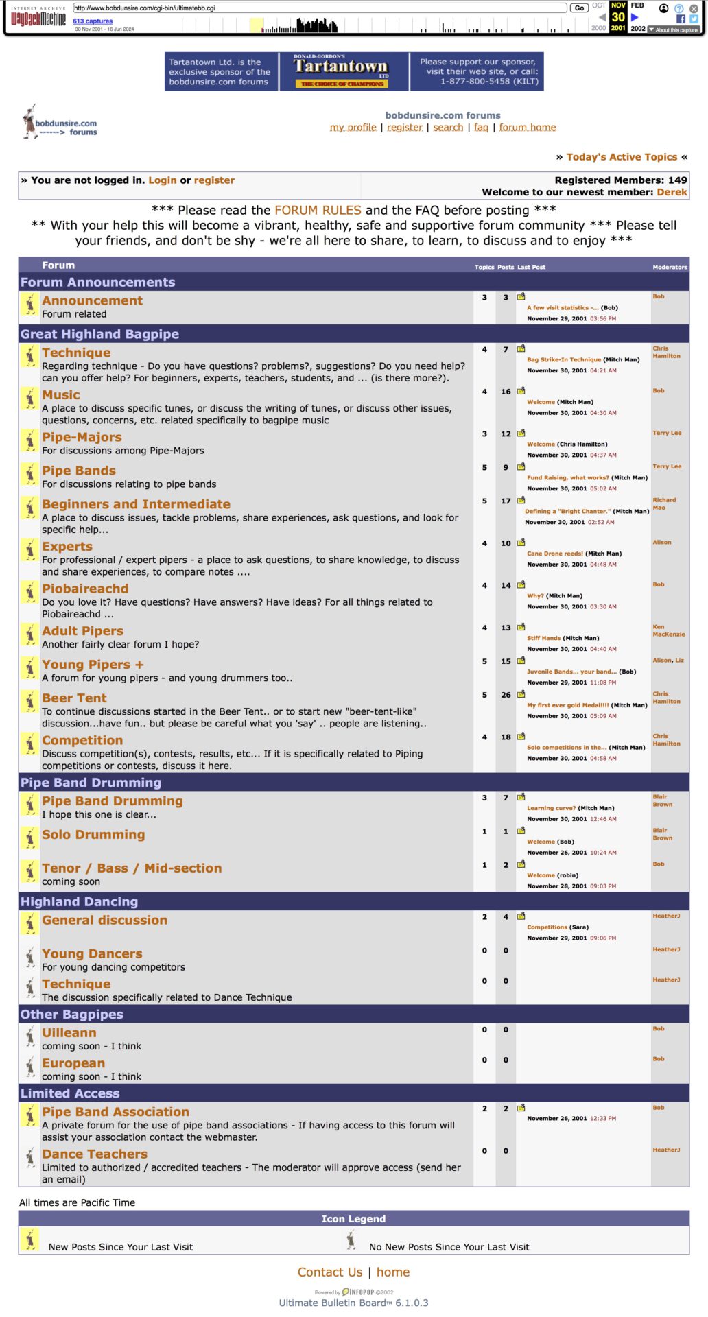 Bob Dunsire Forum Dudelsackspieler-Dudelsackunterricht