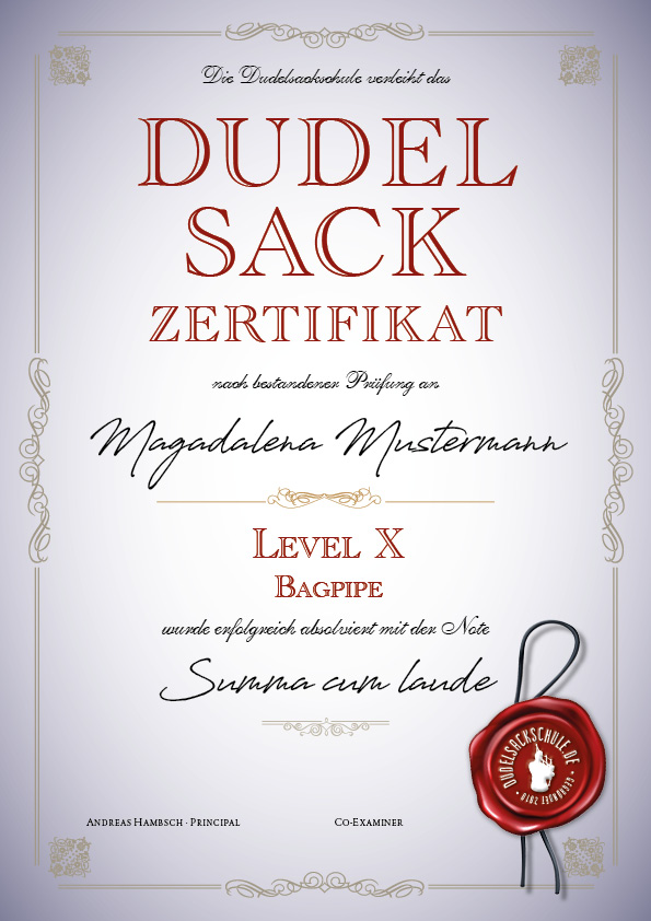 Dudelsackschule-Zertifikate-Level-10