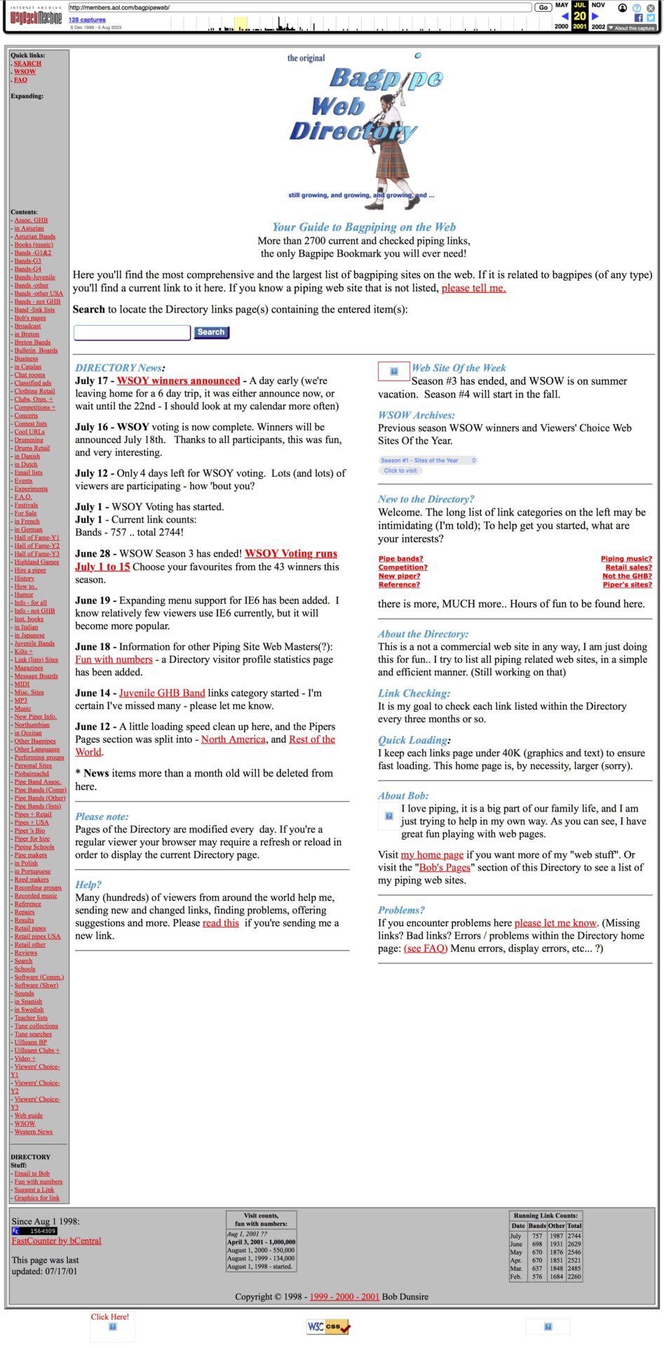 Web Directory Dudelsackspieler-Dudelsackunterricht